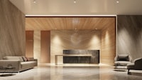 modern reception counter desk office interior